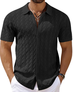 Polo de Punto de Verano para Hombre de Alta Calidad, Casual, de Color Sólido, con Botones, Transpirable, de Manga Corta - Product Image 5