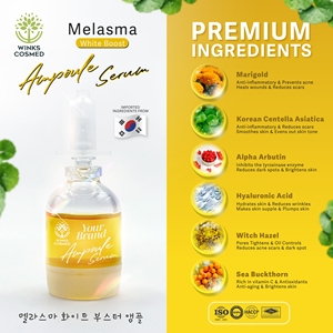 Sérum Ampoule Éclaircissant Marque Privée OEM pour un Teint Uniforme et Radieux & Hydratation - Product Image 2