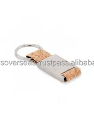 Porte-clés en cuir de liège écologique, design minimaliste, porte-clés en métal, logo personnalisé durable - Product Image 6