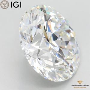 Diamant rond brillant de 5,50 carats, certifié IGI, couleur E, clarté VVS2, cultivé en laboratoire par procédé CVD, taille 11,32-11,41 mm, bijoux - Product Image 6