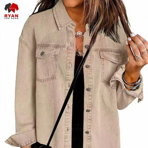 Ryan Pro Gear <b>Customized</b> <b>Denim</b> <b>Jacket</b> For Women Breathable and Comfortable Fabric with <b>Customized</b> Logo OEM Design - Product Image 4