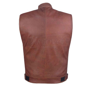 Chaleco de Cuero para Hombre, Nuevo Diseño, Buena Calidad, Nueva Llegada 2026, MOQ Bajo - Product Image 3