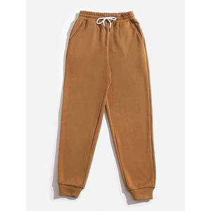 Combinaison d'hiver pour femmes, pantalon de survêtement en molleton doux et chaud avec cordon de serrage à la taille, poches, polyester/coton, écologique - Product Image 3