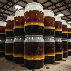 Huile raffinée issue d'huiles de cuisson usagées, collectées après la friture alimentaire, pour la conversion en biodiesel, conditionnée en vrac dans des fûts d'exportation - Product Image 5