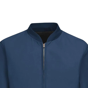 <b>Men's</b> Navy Blue <b>Leather</b> Hooded Streetwear <b>Jacket</b> Solid Color Stand Collar PU Coated Regular Fit Winter Wear - Product Image 5