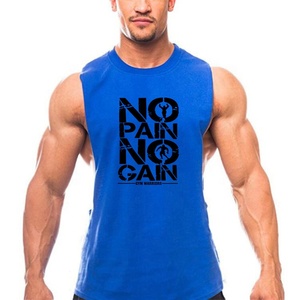 Débardeur de musculation pour homme de haute qualité avec logo personnalisé, sans manches, gilet de voyage, débardeur de sport, 100% coton, antibactérien - Product Image 5