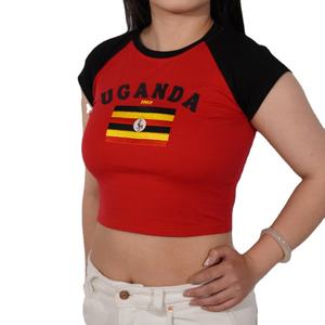 Camisetas Cortas Deportivas de Algodón 100% con Logotipo Personalizado al por Mayor, Camisetas Ajustadas para Gimnasio, Camisetas para Mujer - Product Image 6