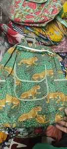 Cotton Storage <b>Bag</b> With Floral Pattern 100x80cm <b>Foldable</b> Compression Type For Bedroom Use - Product Image 5