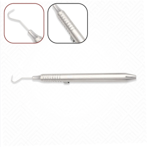 Sonde Explorer Sickle 23 à extrémité unique en acier inoxydable, instrument de diagnostic dentaire pour la détection interproximale et des caries - Product Image 2