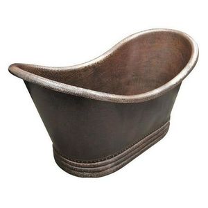 Esta bañera presenta un rico acabado martillado que realza su encanto antiguo y su atractivo sofisticado. Diseñado para brindar comodidad - Product Image 3