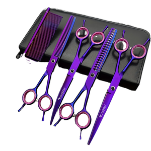 Ciseaux de coiffure et de coupe en acier inoxydable, type beauté, kit de ciseaux à effiler, vente en gros, offre spéciale - Product Image 3