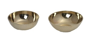 King International, lot de 4 bols de service ronds en cuivre et acier inoxydable martelés pour le camping, la vaisselle et la vaisselle - Product Image 2