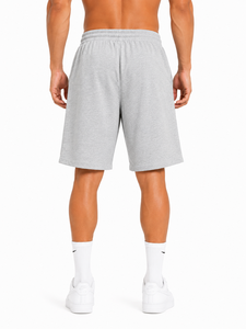 <b>Mens</b> Casual Sweat <b>Shorts</b> Grey Cotton <b>Lounge</b> <b>Shorts</b> Comfortable Elastic Waist Drawstring <b>Shorts</b> for <b>Men</b> Relaxed Fit Knee Length - Product Image 2