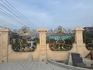 Paneles de Cerca de Hierro Forjado Clásicos Modernos para Casas, Cercas Decorativas para Jardín Exterior, Diseño de Lujo Personalizado, Recubrimiento en Polvo, 3 Años de Garantía - Product Image 3