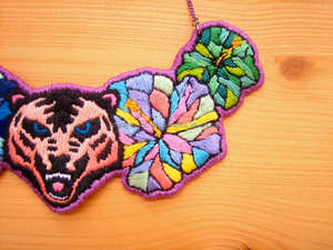 Handmade <b>Delicate</b> Glass Bead Embroidered <b>Necklace</b> for Women Lightweight and Beautiful Jewelry for Everyday and Event Wear - Product Image 4