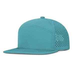 Casquette Trucker Sportive d'Extérieur à 7 Panneaux en Maille Respirante 100% Coton Ajustable Unisexe Vert Foncé Décoration Perle Décontractée pour Adultes - Product Image 5