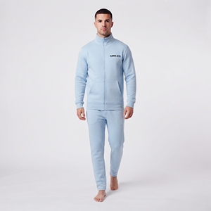 Conjunto Deportivo de Hombre de Peso Pesado con Cremallera Completa, Chaqueta y Pantalones de Chándal Personalizados, Dos Piezas, Cuello Alto, Ropa Deportiva - Product Image 3