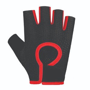 Gants de cyclisme d'hiver professionnels personnalisés de haute qualité avec gel, demi-doigts, légers, antidérapants, unisexes, fermeture auto-agrippante, service OEM - Product Image 2