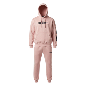 Ensemble streetwear homme personnalisé en gros – Vente flash : Hoodie cagoule et pantalon esthétiques à imprimé graphique en coton épais – Style urbain - Product Image 1