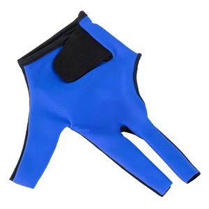 Guante de billar de medio dedo con parche negro en la palma para mano derecha, uso deportivo unisex, para todas las estaciones, diseño sin cordones - Product Image 2