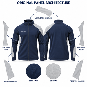 Custom <b>Gym</b> <b>Jacket</b> Men's Fleece Sporty Zipper Closure Breathable Mesh Lined ODM Manufacturer - Product Image 6