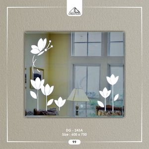 Mejora tu área de estar con este espejo LED de doble color con regulador de intensidad, diseño artístico sin marco, antivaho y ecológico. - Product Image 5