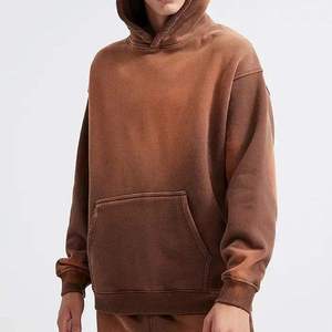 Sweat à capuche zippé vintage pour homme, surdimensionné, épais, de haute qualité, effet délavé soleil - Product Image 2