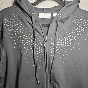 Sweat-shirts personnalisés avec strass de haute qualité, logo personnalisé, en vente en ligne - Product Image 3