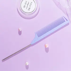 Peine de Acero Inoxidable Profesional de 1 Pieza con Punta Afilada para Peluquería, Estilismo y Cuidado del Cabello, Personalizable - Product Image 3