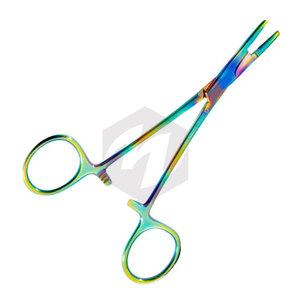 กรรไกรจับเข็ม Olsen Hegar ขนาด 6.5 นิ้ว เคลือบสีรุ้ง เครื่องมือผ่าตัดทางการแพทย์ เย็บแผล สแตนเลสสตีล เฮโมสตาท ทังสเตน - Product Image 4