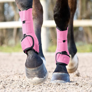 Botas Cómodas para Cepillar el Pelo del Caballo, Protección Premium para las Patas del Caballo con Ajuste Seguro y Ajustable para Montar y Competir - Product Image 6