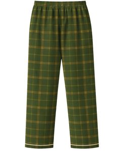 Ensemble de pyjama pour femmes à carreaux vert foncé personnalisé, manches longues, boutonné, vêtements de nuit en coton doux, ensemble de vêtements de détente en deux pièces - Product Image 6