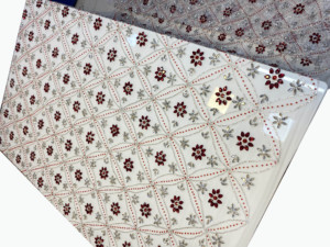 Elegant Handmade Embroidered Eco-Friendly Tulle Lace Fabric Floral Pattern Beaded <b>Sequin</b> 5 Yards - Product Image 1