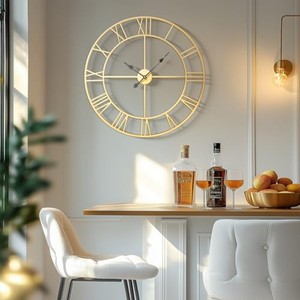 Handcrafted Acacia Wood Sunburst <b>Wall</b> <b>Clock</b> Wholesale - Moradabad India - Product Image 2