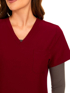 Tenues médicales confortables et extensibles de haute qualité pour infirmières, uniformes d'hôpital unisexes en tissu coton-polyester - Product Image 5