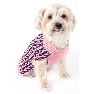 Maglione per Cani di Design Armonioso, Bicolore, Lavorato a Maglia con Cavo Pesante, Abbigliamento per Animali Domestici - Product Image 2