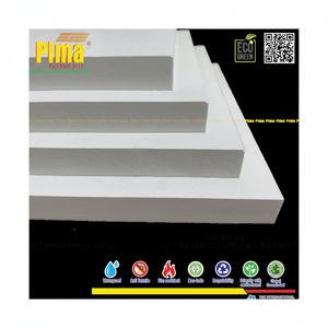 Custom <b>White</b> Color PVC WPC Foam Board <b>Sheet</b> 3mm Thickness 0.6 G/cm3 Density Fireproof <b>Plastic</b> Furniture Panels - Product Image 1
