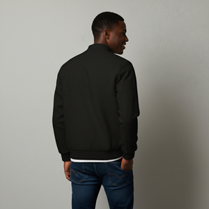 New Arrived 2026 100% <b>Wool</b> Canvas Waterproof Varsity Jacket Men's Solid Color Lightweight Comfortable Breathable Winter - Product Image 6