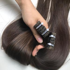 Venta al por mayor 100% Extensiones de Cabello Humano Virgen Vietnamita Super Doble Dibujado Bonestraight Cuerpo Onda Peluca Colores Cinta - Product Image 5