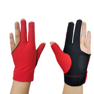 Gants de billard respirants en Lycra de qualité supérieure pour hommes et femmes, main droite/gauche, 3 doigts, fabriqués en usine, prix de gros - Product Image 3