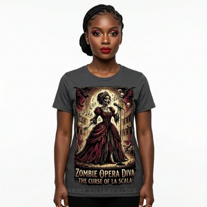 T-shirt personnalisé pour femme avec motif flamme et crâne, imprimé graphique feu, en coton épais, style streetwear hip-hop, fabricant de t-shirts pour femmes - Product Image 3