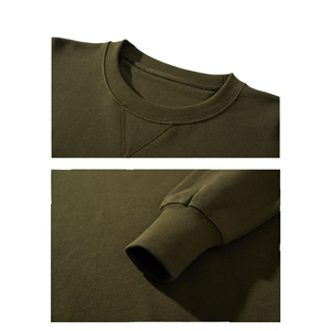 เสื้อสเวตเชิ้ตคอกลมแบบหลวมใส่สบายสำหรับฤดูหนาว ผลิตจากผ้าฝ้าย 100% ปักลายโลโก้ด้านหน้า สามารถปรับแต่งได้ ใส่ได้ทั้งชายและหญิง ขายส่ง - Product Image 5