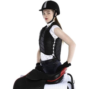Chaleco de Seguridad de Alta Calidad para Montar a Caballo, Chaqueta Acolchada Ecuestre, Protector Corporal Negro Personalizable - Product Image 5