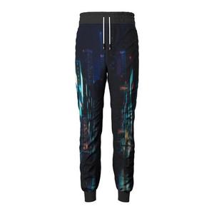 Pantalones Deportivos Estampados Florales para Hombre, Cintura Elástica con Cordón, Joggers Casuales Ligeros de Poliéster, Diseño Sublimado, Ropa de Verano - Product Image 6