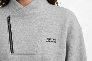 ONETEN APPAREL Sudadera de Forro Polar para Hombre con Cremallera de Cuarto, Manga Larga, Estampado, Cuello Alto, Oversize, Casual, para Invierno, con Cremallera Frontal - Product Image 6