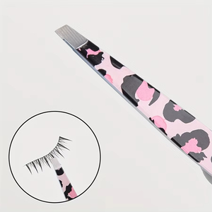 4 in 1 Professional Eyebrow Tweezer Colorful Hair Beauty Fine Hairs <b>Puller</b> Stainless Steel Slanted Fine Tip Brow Tweezer - Product Image 1