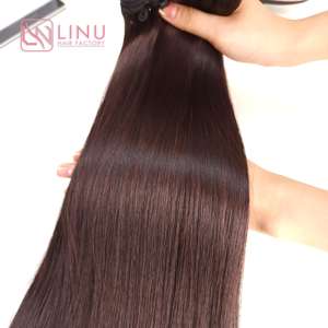 Vente en gros de perruques de cheveux humains vietnamiens vierges 100% bruns, ondulations naturelles, ondulations profondes Super doublement étirées sans colle - Product Image 5