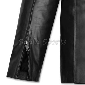Chaqueta de cuero para mujer, a la moda, de color sólido, con cremallera, abrigo de cuero de invierno, chaqueta para mujer en venta a bajo precio. - Product Image 5