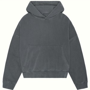 Sudadera con Capucha y Bolsillo Frontal, Cuello Ajustable en Contraste, Mangas Largas, Puños Acanalados, 100% Algodón Felpa 300g, Corte Regular para Hombre - Product Image 1
