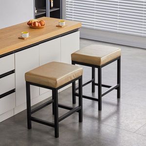 CPINTLTR Modern Faux <b>Leather</b> Bar <b>Stools</b> Counter <b>Stool</b> <b>Kitchen</b> Dining Island Chairs Metal Sitting Upholstered Barstools - Product Image 4